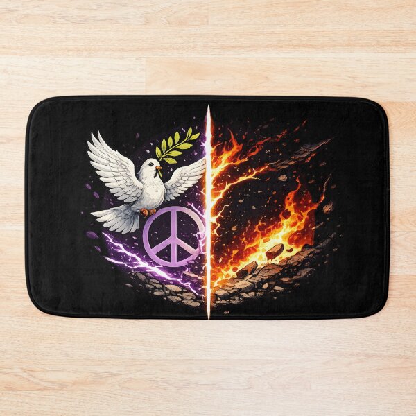 Item preview, Peace vs War Fire and Dove Symbol Artwork designed and sold by CreativeMindsetLab.