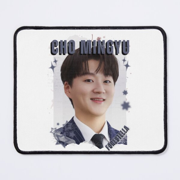 Item preview, Forestella Cho Mingyu Global Vocal KPOP Boy Group Black and White Collage Digital Art Portrait designed and sold by AJUNICE STUDIO.
