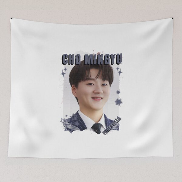 Item preview, Forestella Cho Mingyu Global Vocal KPOP Boy Group Black and White Collage Digital Art Portrait designed and sold by AJUNICE STUDIO.