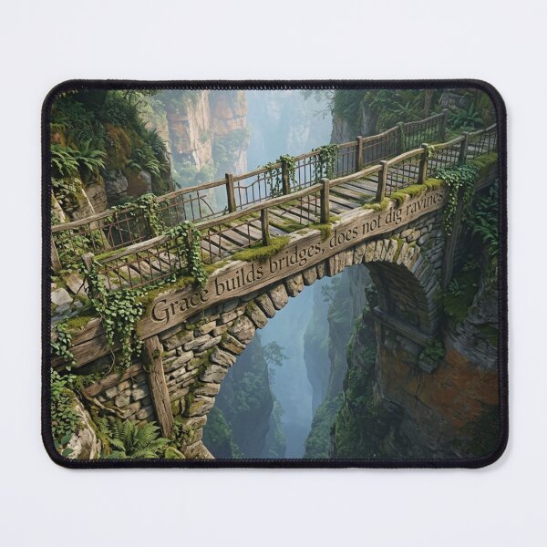 Item preview, Grace Builds Bridges, Not Ravines | Romans 15:7 designed and sold by DBVisuals.