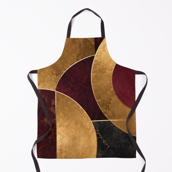 Item preview, Luxury Burgundy Gold Geometric Wall Art designed and sold by aurelixagency.