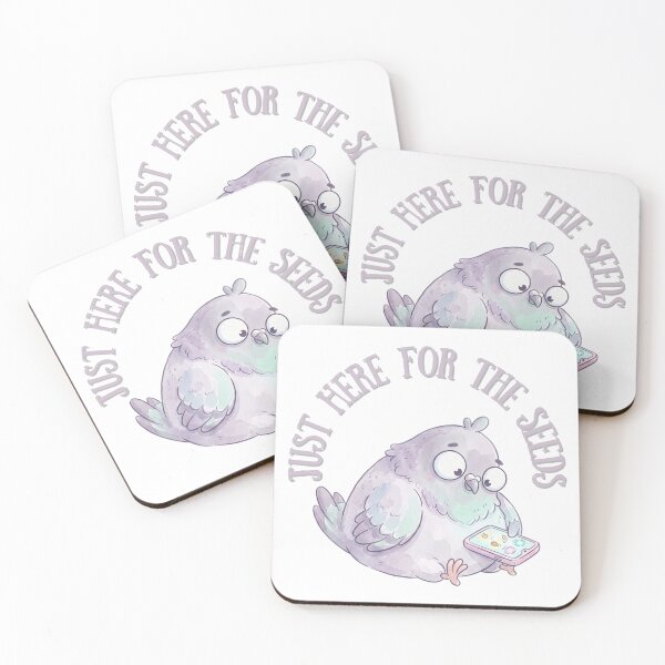 Item preview, Just Here for the Seeds | Funny Pigeon Dating App Meme Design designed and sold by HelgaCraftery.
