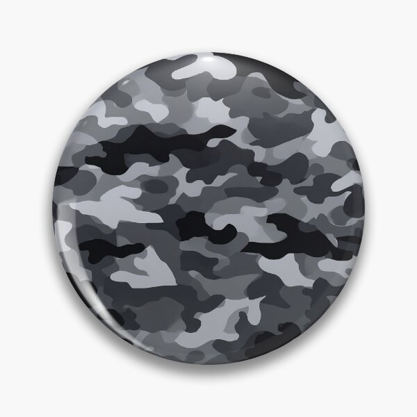 Item preview, Urban Camo Pattern - Grey Black & White Blob Camouflage Design designed and sold by Nine Lives Studio.
