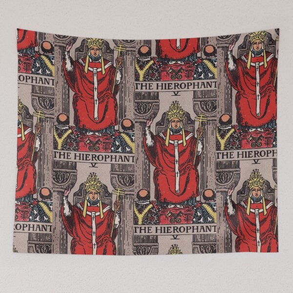 Item preview,  Vintage Seamless - The Hierophant Tarot Card Pattern  designed and sold by energyoflove333.