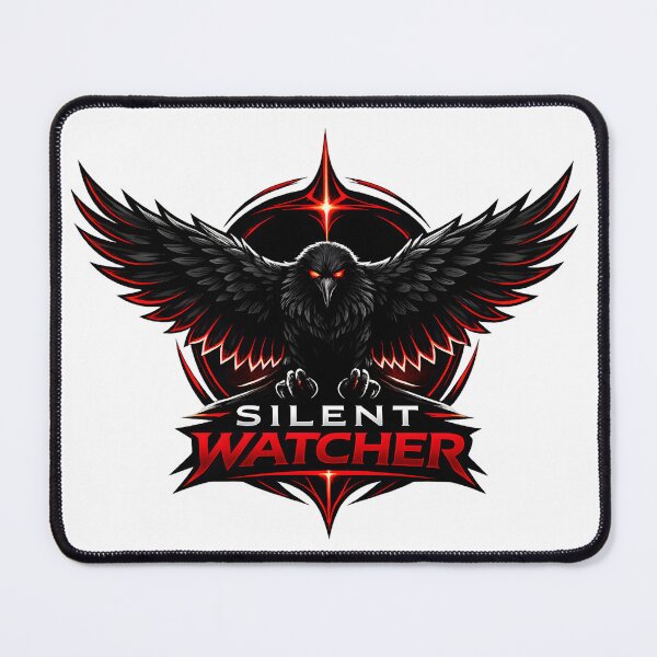 Item preview, Silent Watcher Raven Dark Gothic Emblem designed and sold by CreativeMindsetLab.