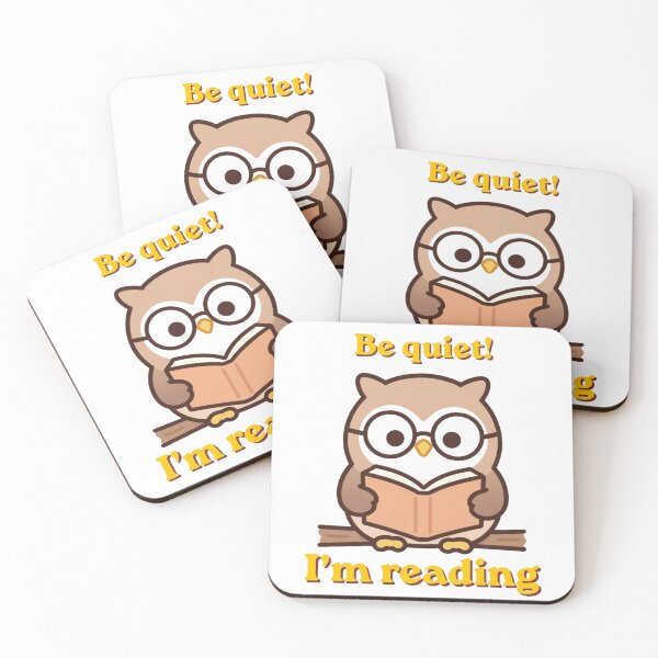 Item preview, Be Quiet I'm Reading - Cute Owl Book Lover Gift designed and sold by Flying Alligator.