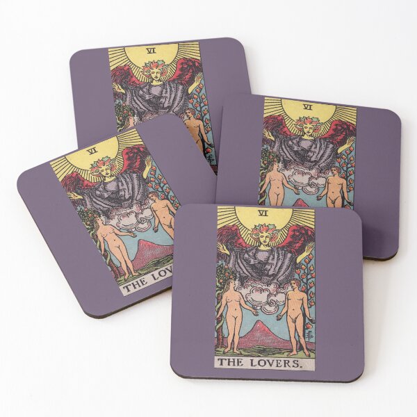 Item preview,   Vintage Seamless - The Lovers Tarot Card Pattern  designed and sold by energyoflove333.