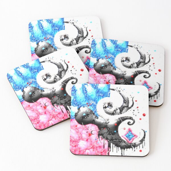 Item preview, yin and flow C cracked lava colorful geometric abstract design designed and sold by SmashingDeals.