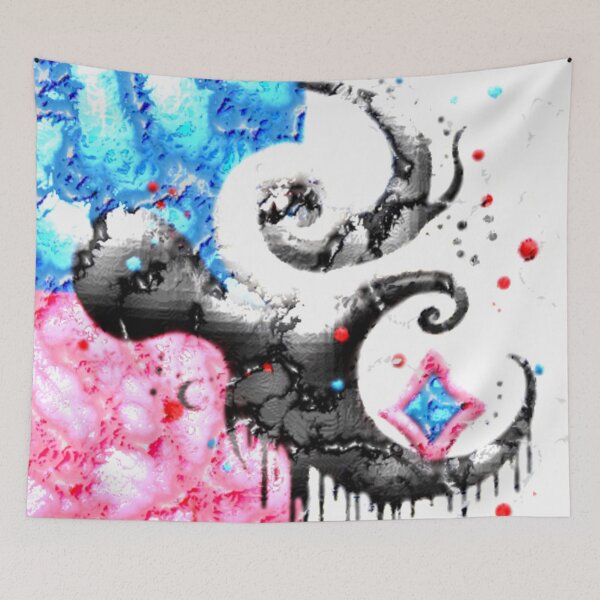 Item preview, yin and flow C cracked lava colorful geometric abstract design designed and sold by SmashingDeals.