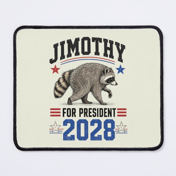 Item preview, Funny Raccoon Timothy Jimothy for President 2028 Meme designed and sold by sentfromemily.