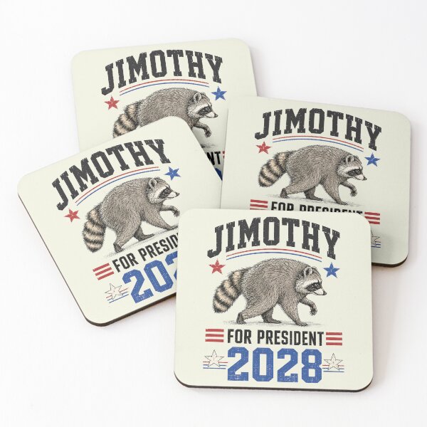 Item preview, Funny Raccoon Timothy Jimothy for President 2028 Meme designed and sold by sentfromemily.