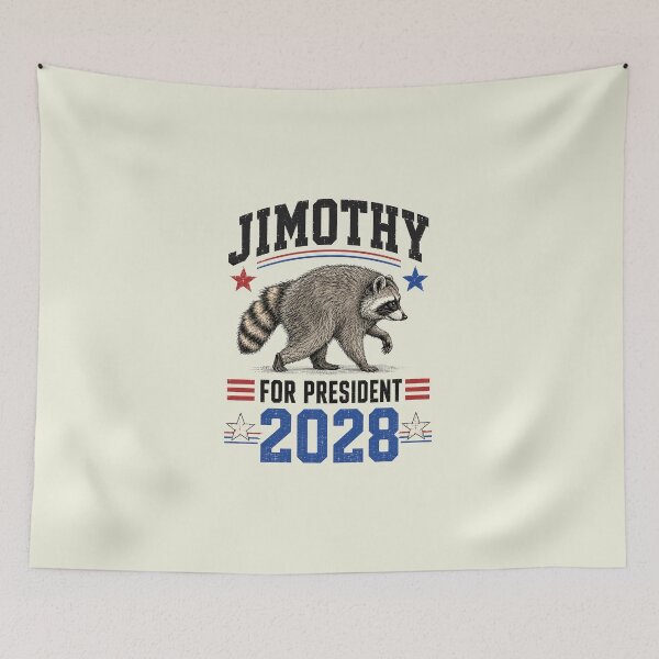 Item preview, Funny Raccoon Timothy Jimothy for President 2028 Meme designed and sold by sentfromemily.