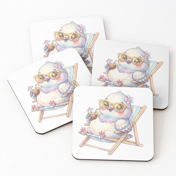 Item preview, Vacation Mode: Activated | Cute Relaxing Pigeon Summer Design designed and sold by HelgaCraftery.