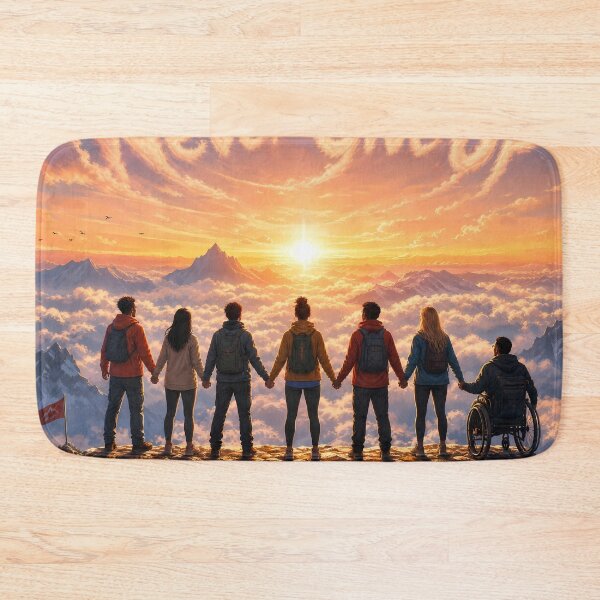 Item preview, Never Give Up Unity and Success Motivational Art designed and sold by DignityLab.