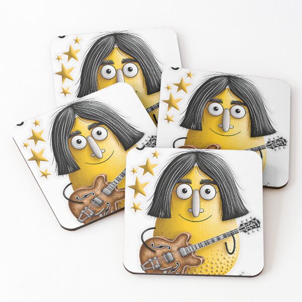Item preview, Cartoon Lemon Character Playing Guitar Illustration designed and sold by Artessie.