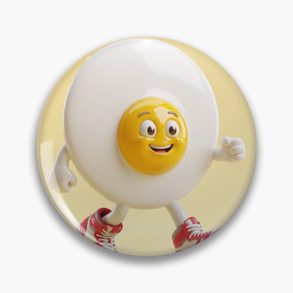 Item preview, Cute Fried Egg Walking in Retro Sneakers designed and sold by 71shoppers.