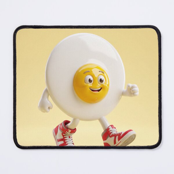 Item preview, Cute Fried Egg Walking in Retro Sneakers designed and sold by 71shoppers.