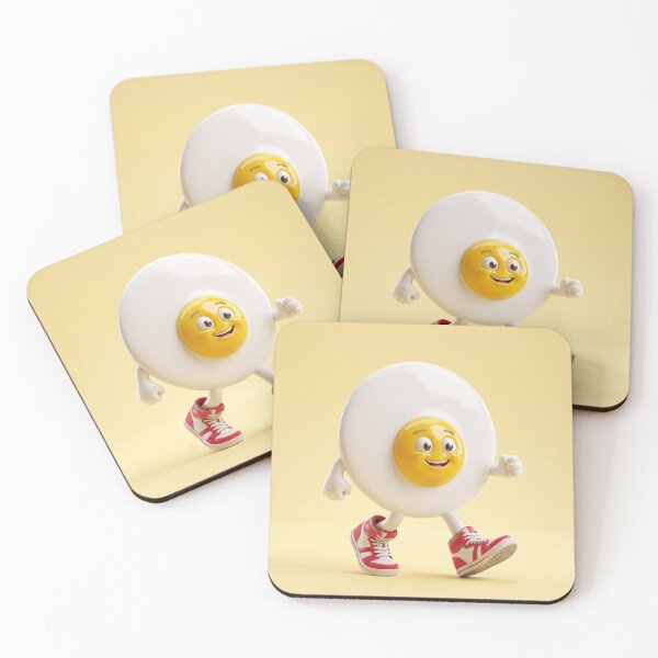 Item preview, Cute Fried Egg Walking in Retro Sneakers designed and sold by 71shoppers.