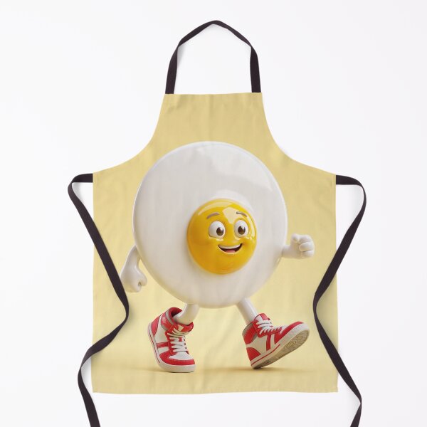 Item preview, Cute Fried Egg Walking in Retro Sneakers designed and sold by 71shoppers.