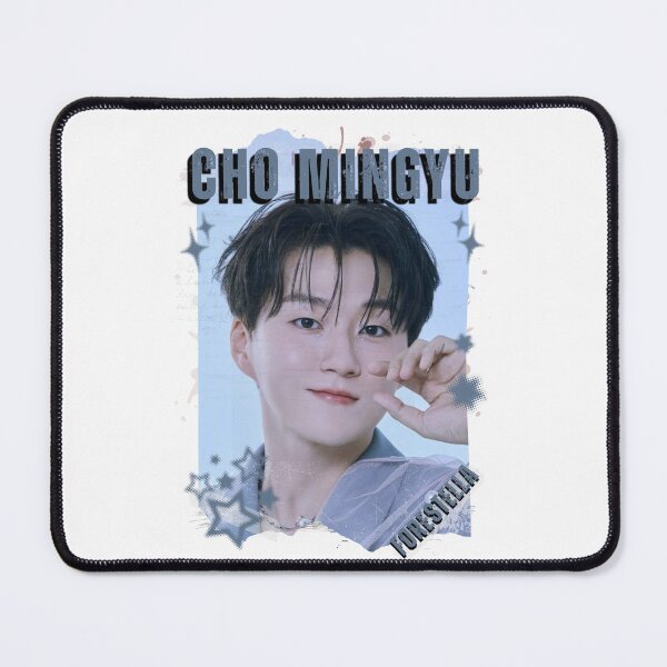 Item preview, Forestella Cho Mingyu Global Vocal KPOP Boy Group Black and White Collage Digital Art Portrait designed and sold by AJUNICE STUDIO.