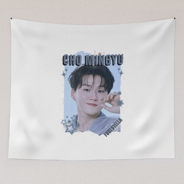 Item preview, Forestella Cho Mingyu Global Vocal KPOP Boy Group Black and White Collage Digital Art Portrait designed and sold by AJUNICE STUDIO.