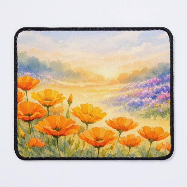 Item preview, Californian Poppies and Cornflowers designed and sold by PurrfectWhisper.