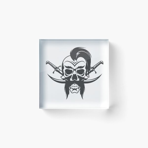 Item preview, Ukrainian Cossack Skull with Crossed Sabers designed and sold by LIVE_FREE.