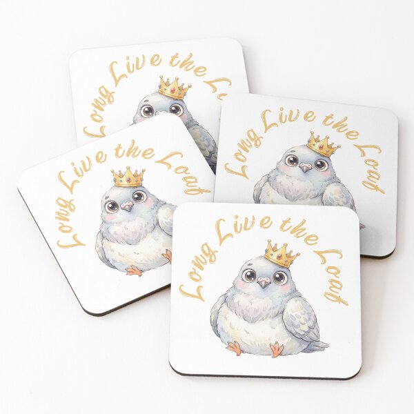 Item preview, Long Live the Loaf | Cute Chubby Pigeon King Meme Design designed and sold by HelgaCraftery.