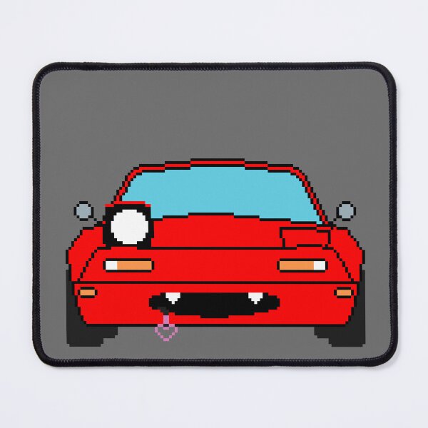Item preview, Winking Pop Up Headlights Japanese Roadster Pixel Art designed and sold by OpenTabsDesigns.