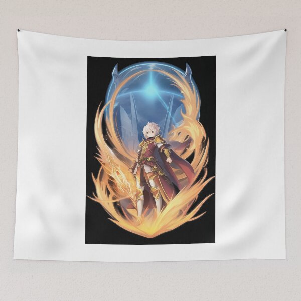 Item preview, Art - Stylized Fantasy Character, Flaming Manga Illustration designed and sold by AnimeShin.