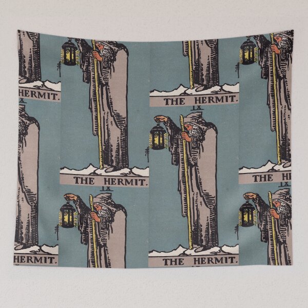 Item preview,   Vintage Seamless - Hermit Tarot Card Pattern  designed and sold by energyoflove333.