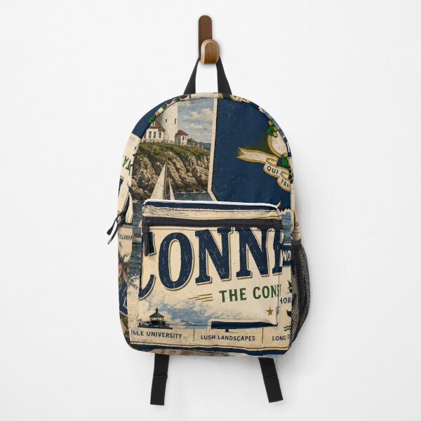 Item preview, Connecticut Vintage Travel Poster | The Constitution State designed and sold by SlanPOD.