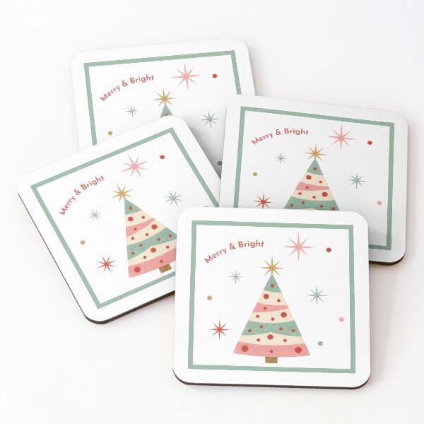 Item preview, Merry & Bright" — Retro Christmas Tree designed and sold by Clementine Club.