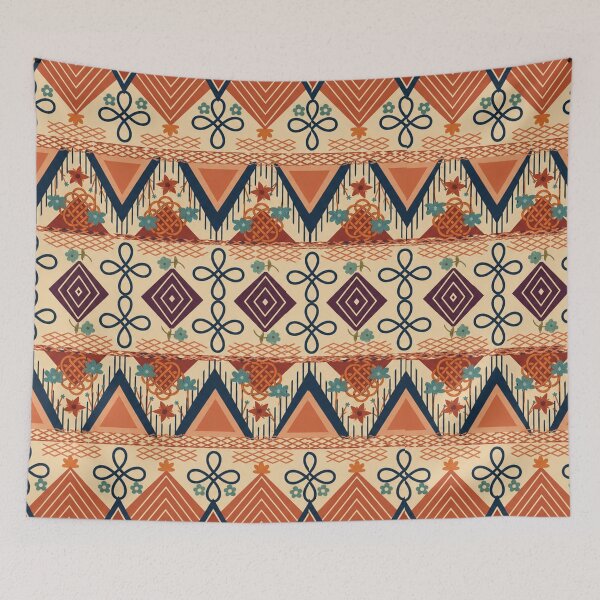 Item preview, Folk Art Terra Cotta designed and sold by Dancingrabbit Studio.