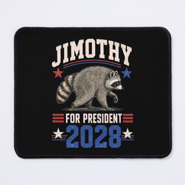 Item preview, Funny Raccoon Timothy Jimothy for President 2028 Meme 2 designed and sold by sentfromemily.