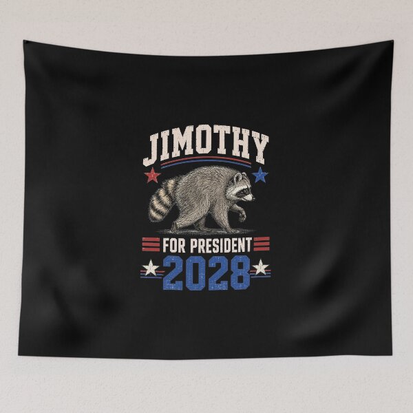 Item preview, Funny Raccoon Timothy Jimothy for President 2028 Meme 2 designed and sold by sentfromemily.