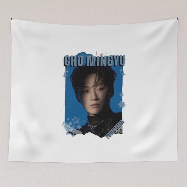 Item preview, Forestella Cho Mingyu Global Vocal KPOP Boy Group Black and White Collage Digital Art Portrait designed and sold by AJUNICE STUDIO.