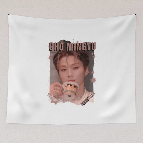 Item preview, Forestella Cho Mingyu Global Vocal KPOP Boy Group Black and White Collage Digital Art Portrait designed and sold by AJUNICE STUDIO.