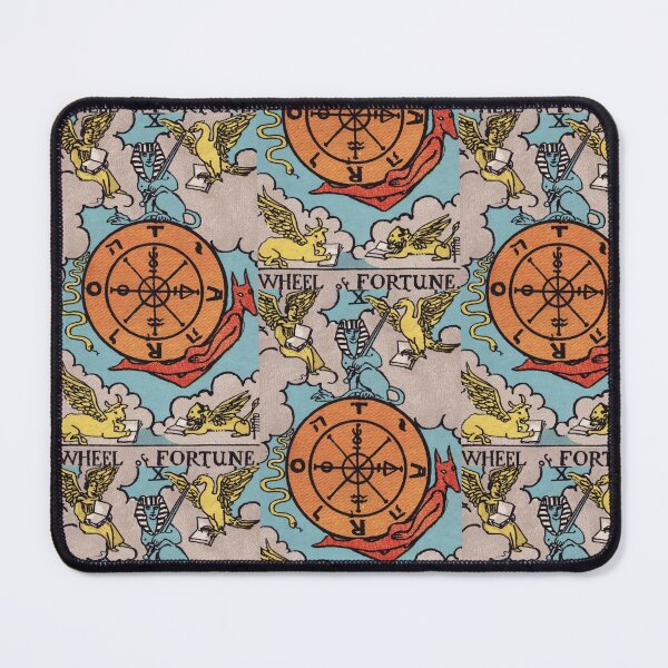 Item preview, Vintage Seamless - Wheel of Fortune Tarot Card Pattern designed and sold by energyoflove333.