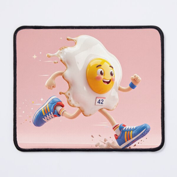 Item preview, Cute Fried Egg Running Marathon in Sneakers designed and sold by 71shoppers.