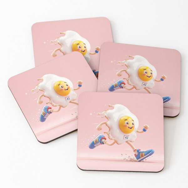 Item preview, Cute Fried Egg Running Marathon in Sneakers designed and sold by 71shoppers.