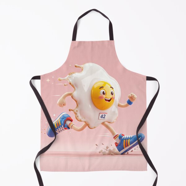 Item preview, Cute Fried Egg Running Marathon in Sneakers designed and sold by 71shoppers.