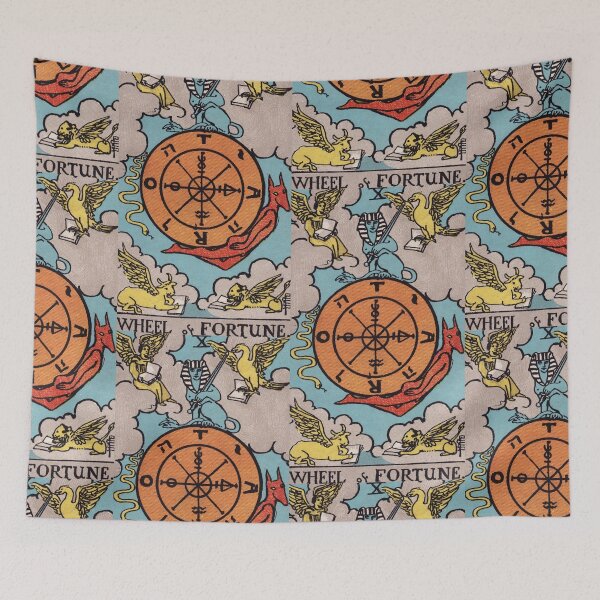 Item preview,   Vintage Seamless - Wheel of Fortune Tarot Card Pattern  designed and sold by energyoflove333.