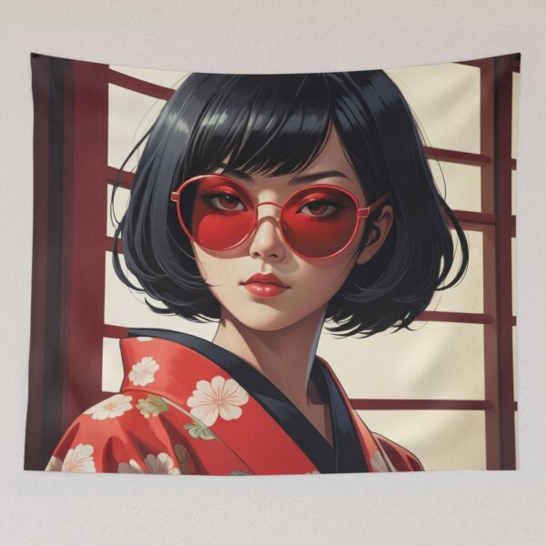 Item preview, Stylish 1970s Japanese Woman  designed and sold by GenesisArtis.