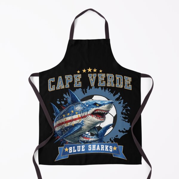 Item preview, Cape Verde Football Vintage Supporter T-Shirt | Blue Sharks Fan Gift | Soccer Lover Graphic Tee designed and sold by Teetreasure2.