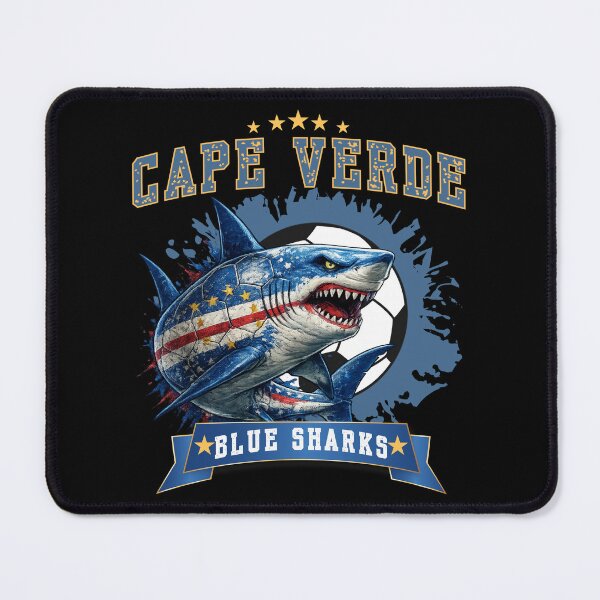 Item preview, Cape Verde Football Vintage Supporter T-Shirt | Blue Sharks Fan Gift | Soccer Lover Graphic Tee designed and sold by Teetreasure2.