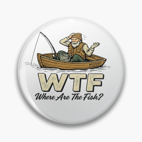 Item preview, WTF- Where Are The Fish? designed and sold by leilalongdogstudio01.