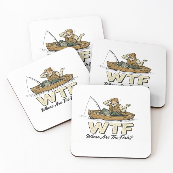 Item preview, WTF- Where Are The Fish? designed and sold by leilalongdogstudio01.