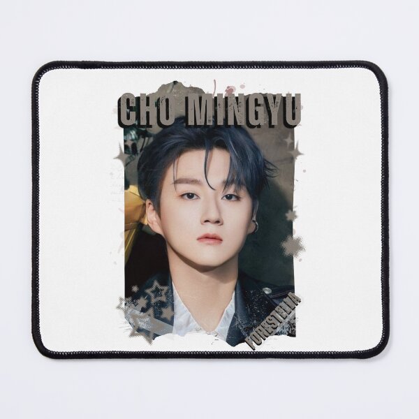 Item preview, Forestella Cho Mingyu Global Vocal KPOP Boy Group Black and White Collage Digital Art Portrait designed and sold by AJUNICE STUDIO.