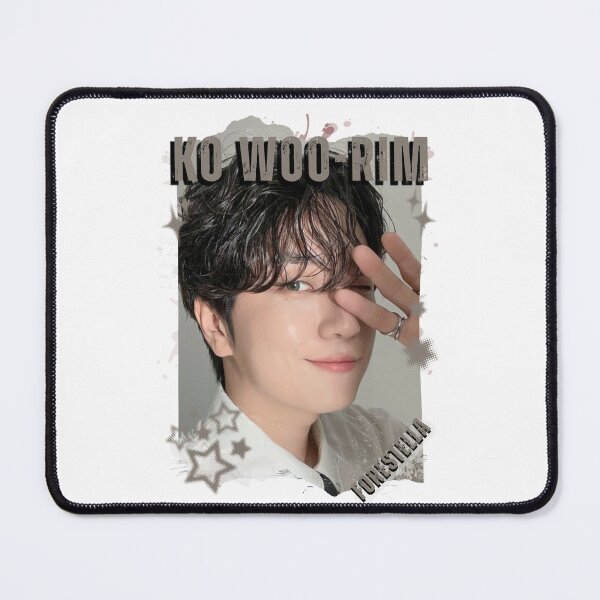 Item preview, Forestella Ko Woo-rim Global Vocal KPOP Boy Group Black and White Collage Digital Art Portrait designed and sold by AJUNICE STUDIO.